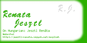 renata jesztl business card